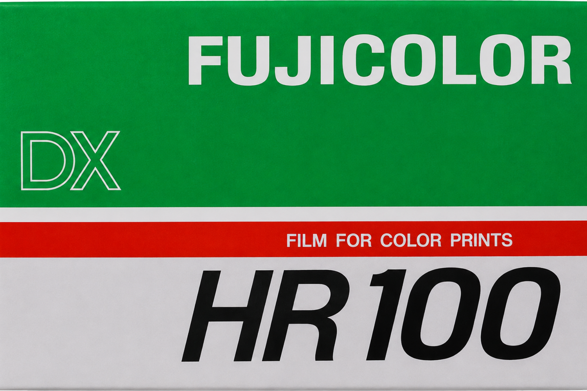 Fujicolor DX HR100 film box