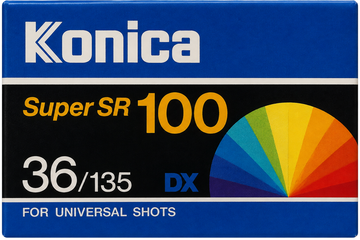 Konica Super SR 100 film box